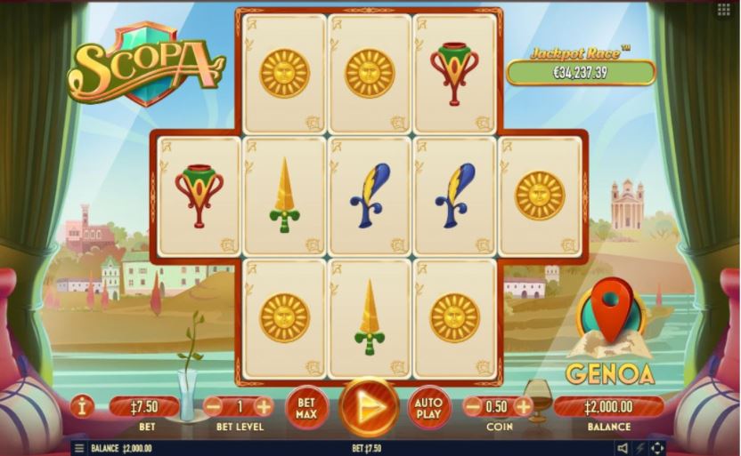 Huong dan cach choi Scopa slots